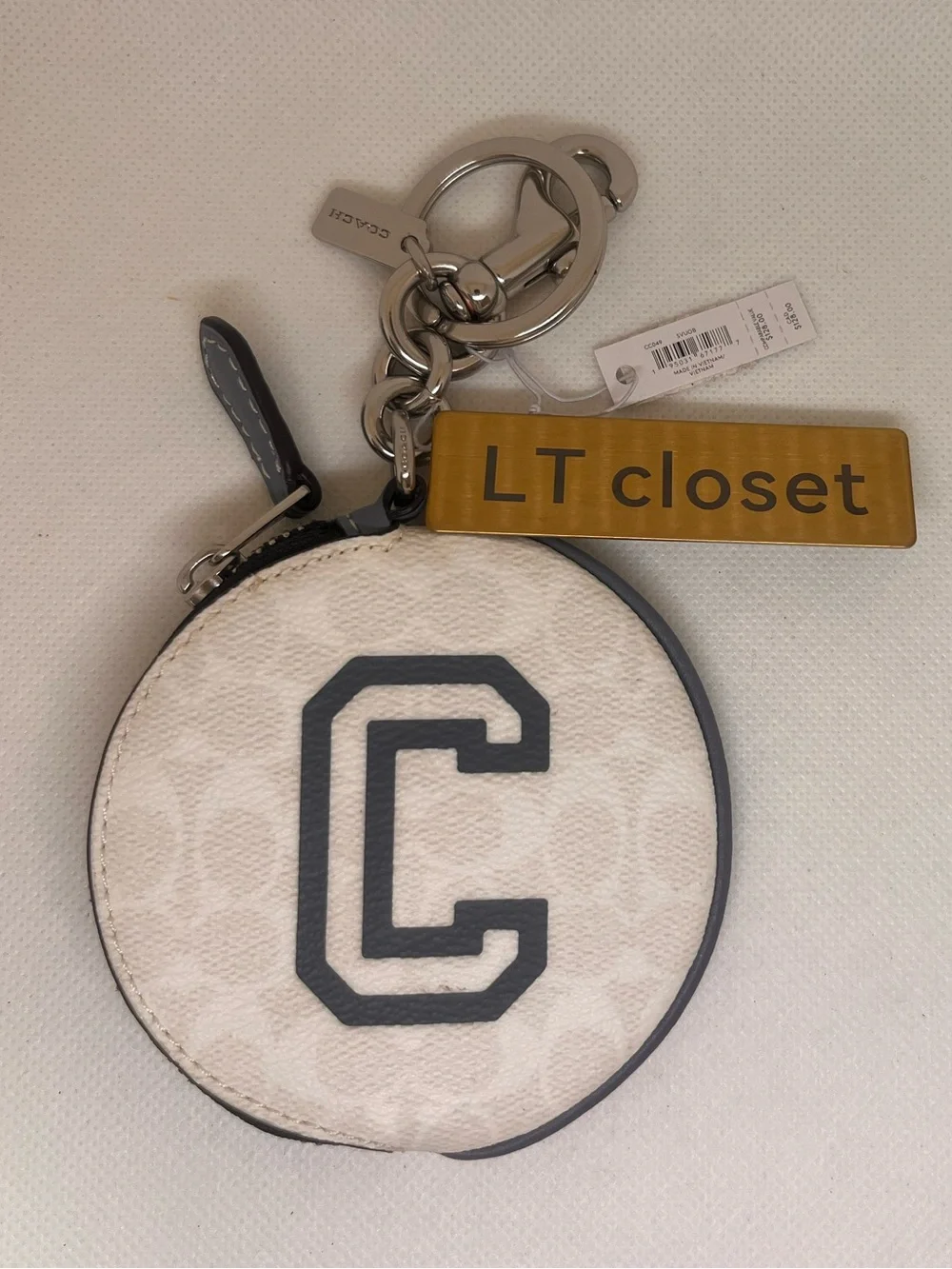New Coach coin Wallet keychain fob